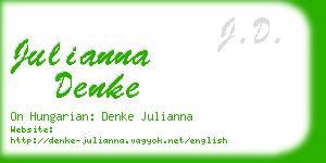julianna denke business card